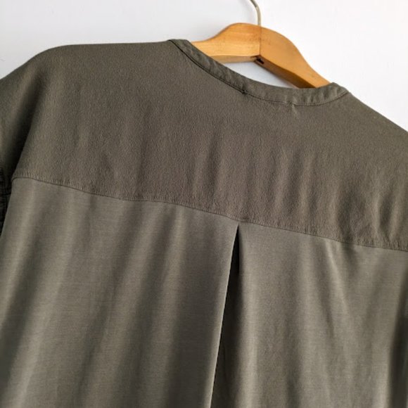 Chelsea 28 Olive Green Twist Bottom Blouse Size XXS - Picture 3 of 8